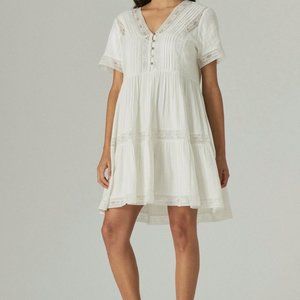 Lucky Brand Lace Tiered Dress